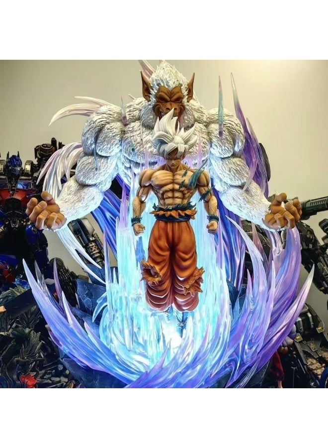 Dragon Ball Great Ape Goku Battle Pose Light-Up Figure, Desk Centerpiece and Birthday Gift 31cm - Image 1